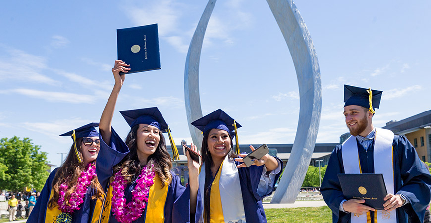 More than 1,200 degrees were conferred last weekend, pushing the campus's alumni total over 9,000.